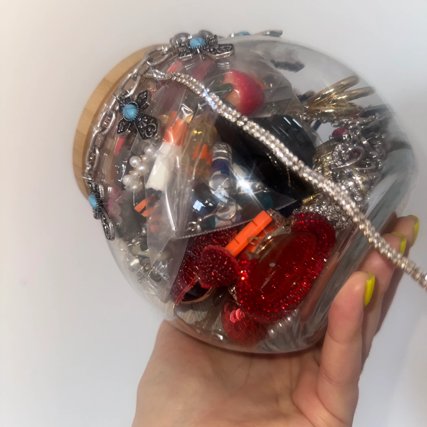Assorted Costume Jewelry in Glass Jar - photo 4