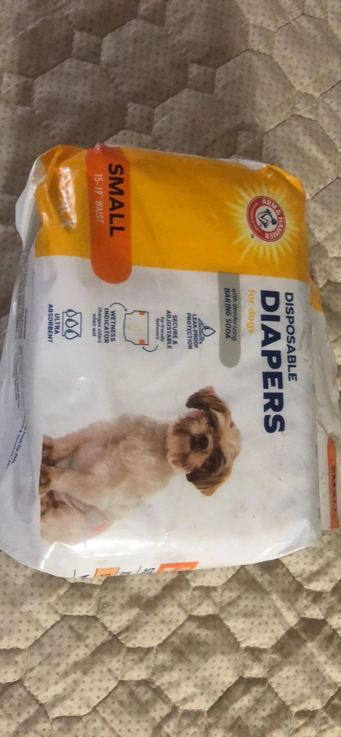 New-Arm & Hammer Disposable Dog Diapers - Small (12 Pack)