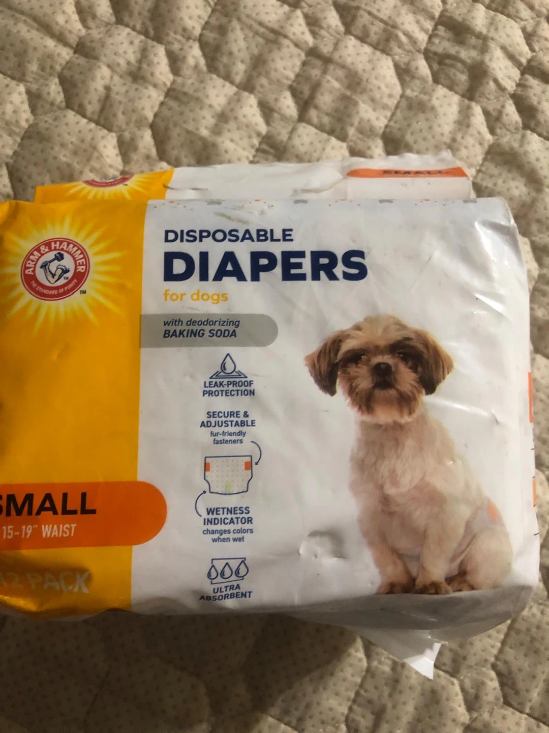 New-Arm & Hammer Disposable Dog Diapers - Small (12 Pack) - photo 3