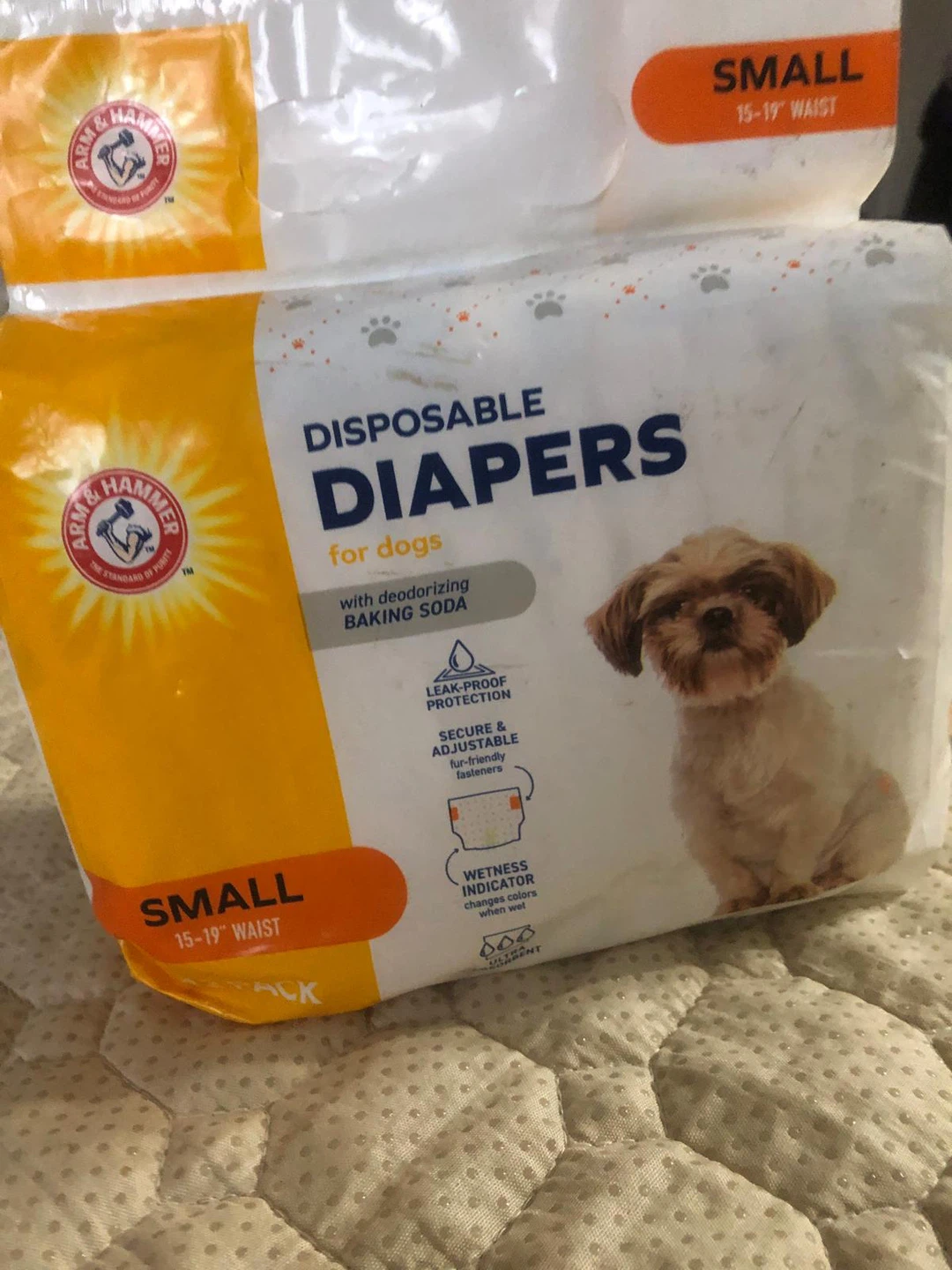 New-Arm & Hammer Disposable Dog Diapers - Small (12 Pack) - photo 4