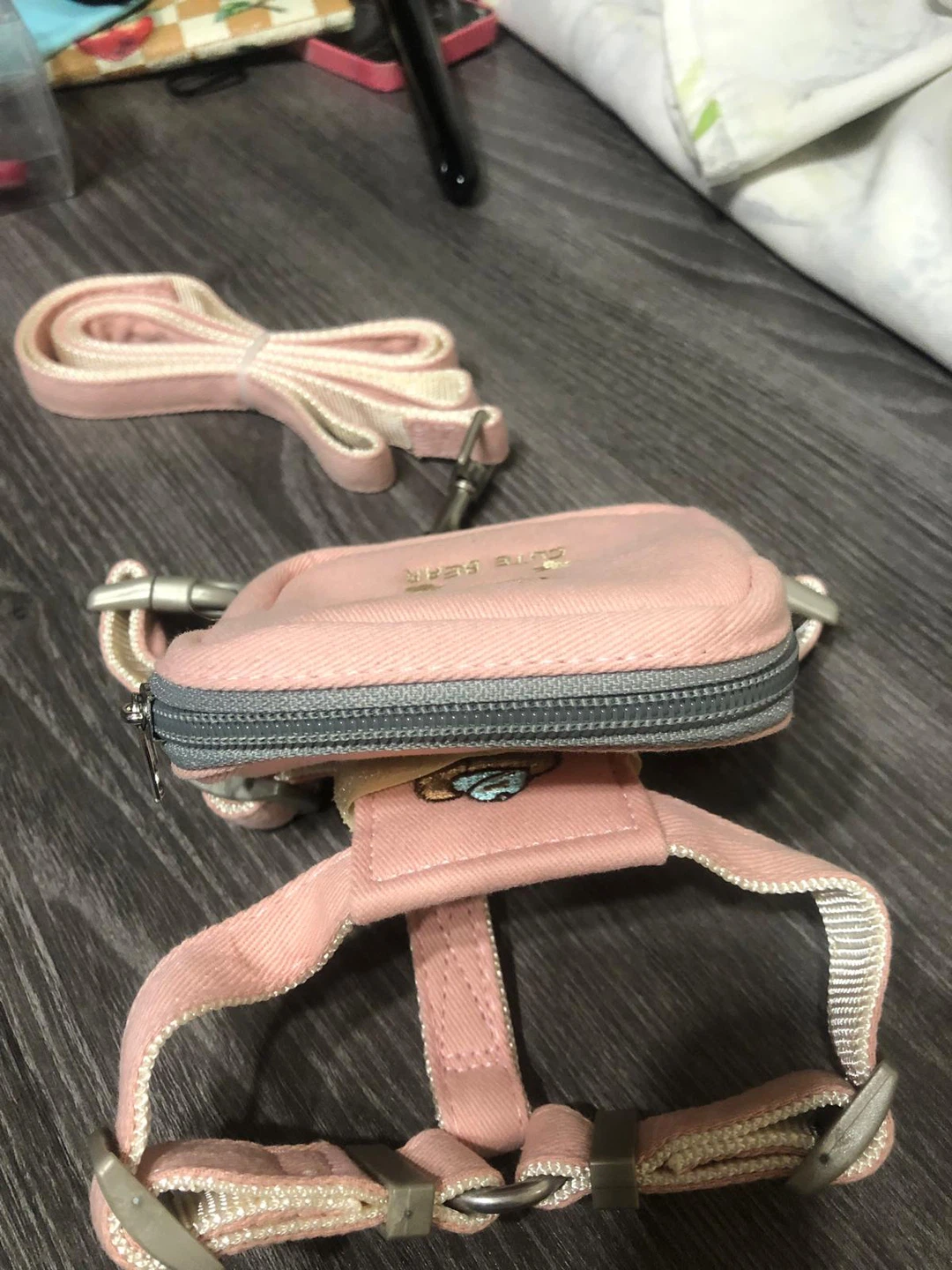 New-Pink Cute Bear Dog Harness with Leash - photo 3