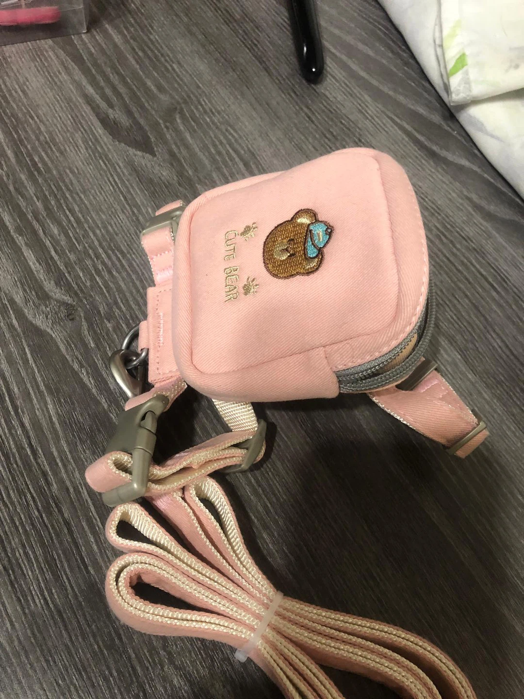 New-Pink Cute Bear Dog Harness with Leash