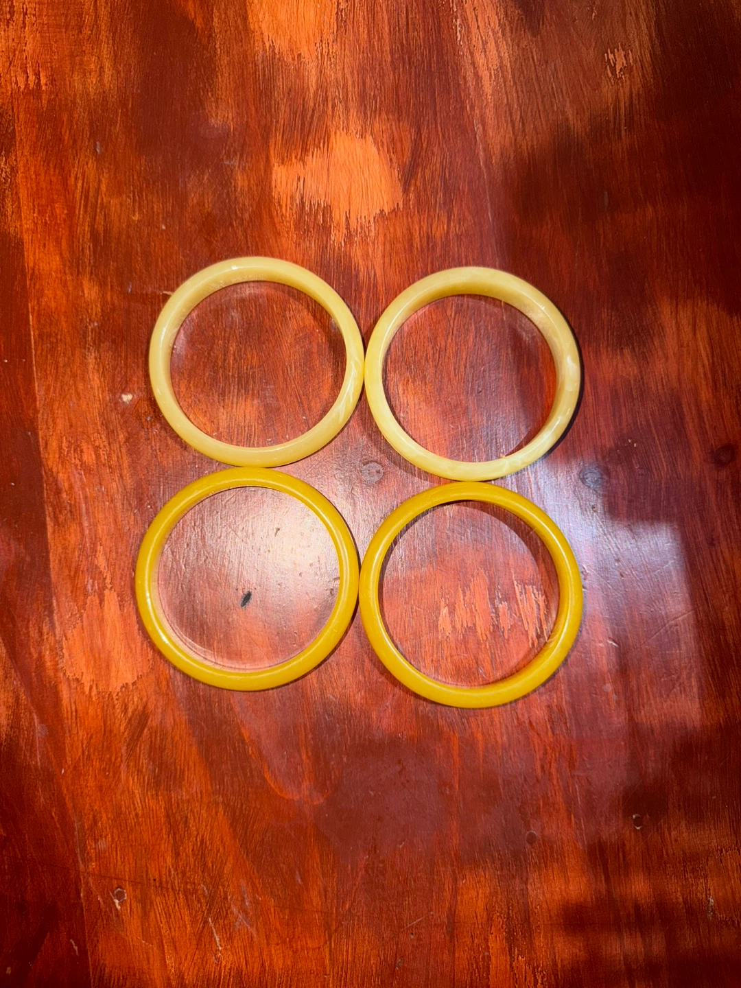 4 Resin Acrylic Round Bangle Set - photo 4