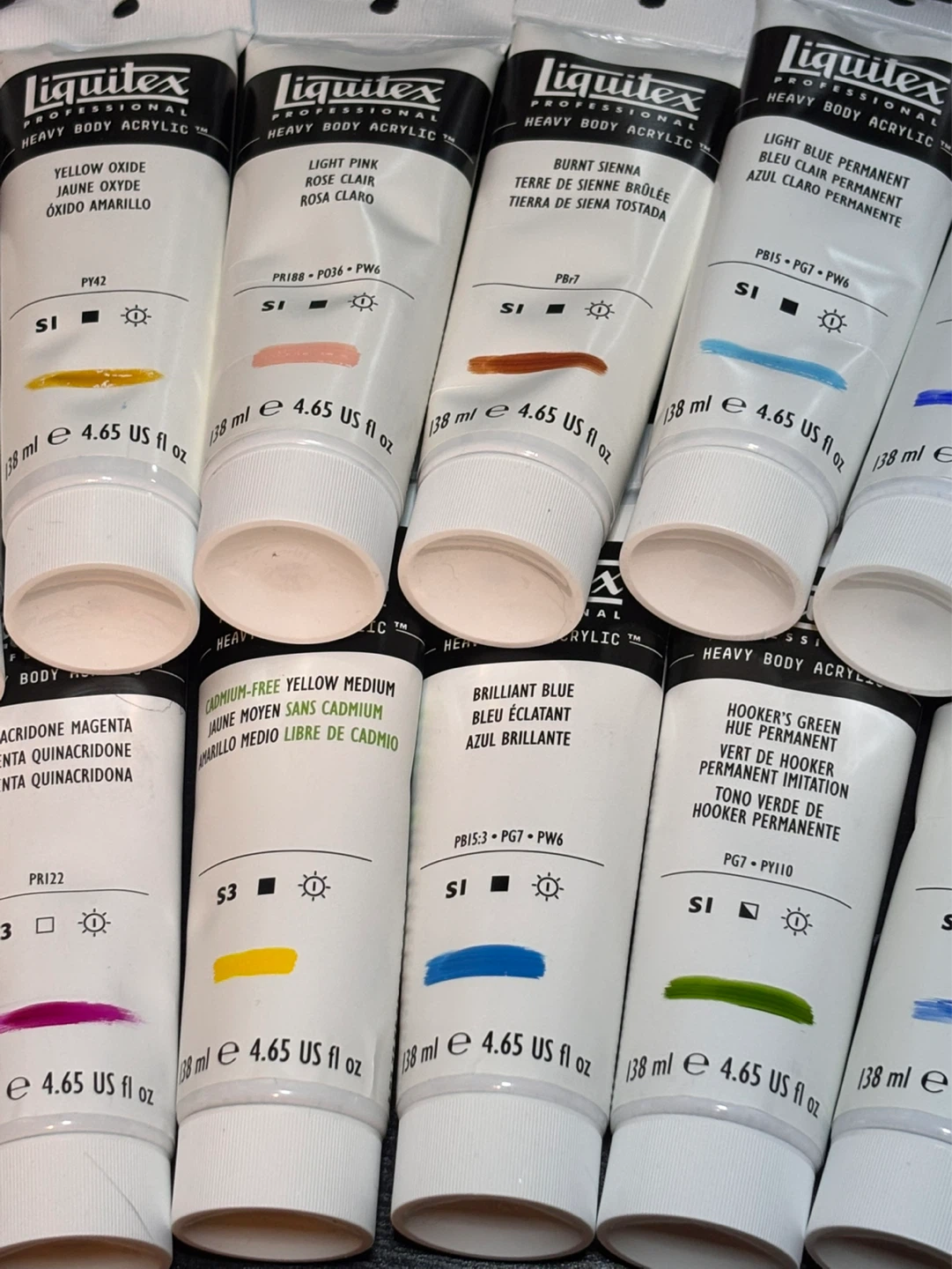 Liquitex Heavy Body Artist Acrylic Paint 4.65oz lot of 16 - photo 3