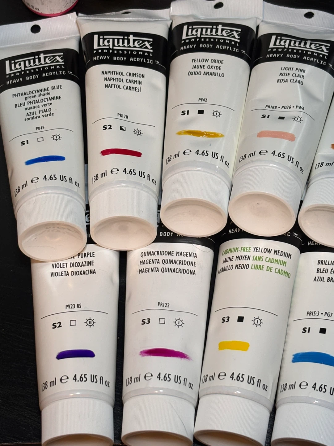 Liquitex Heavy Body Artist Acrylic Paint 4.65oz lot of 16 - photo 2