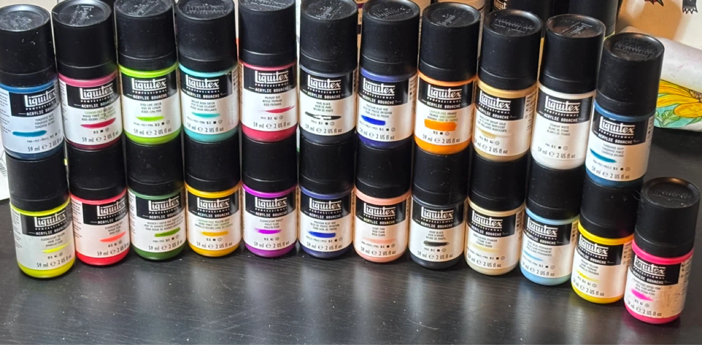 Liquitex® Professional Acrylic 23 colour Gouache Set - photo 4