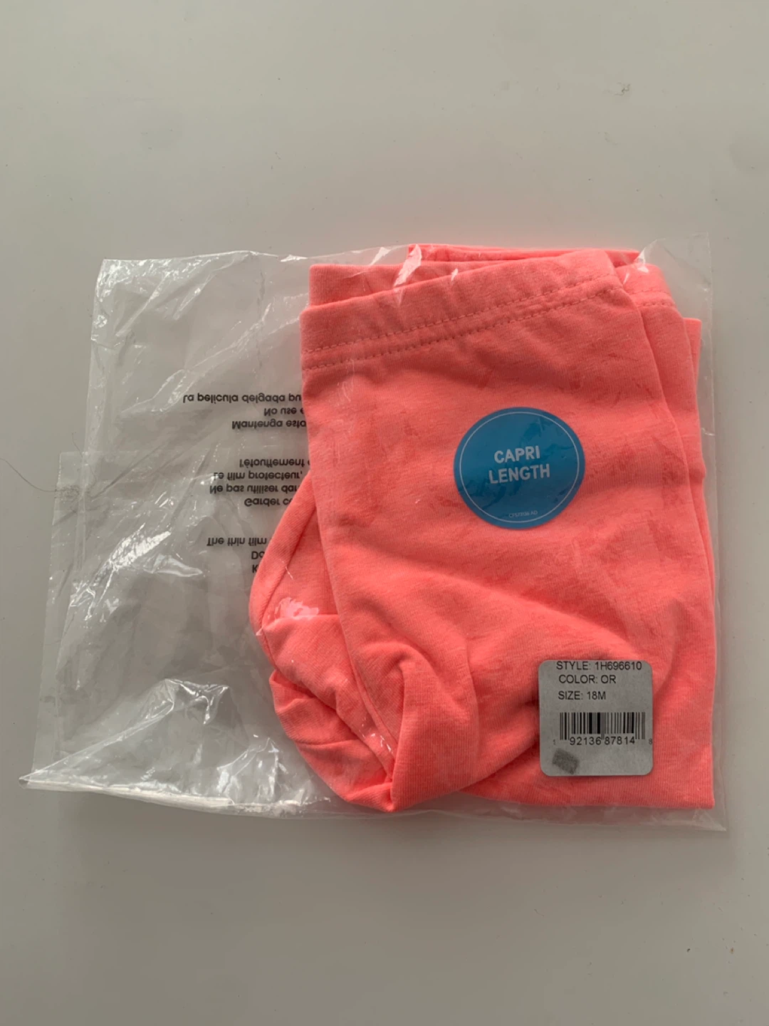Carters NWT in sealed packaging Capri Length Leggings Size 18M