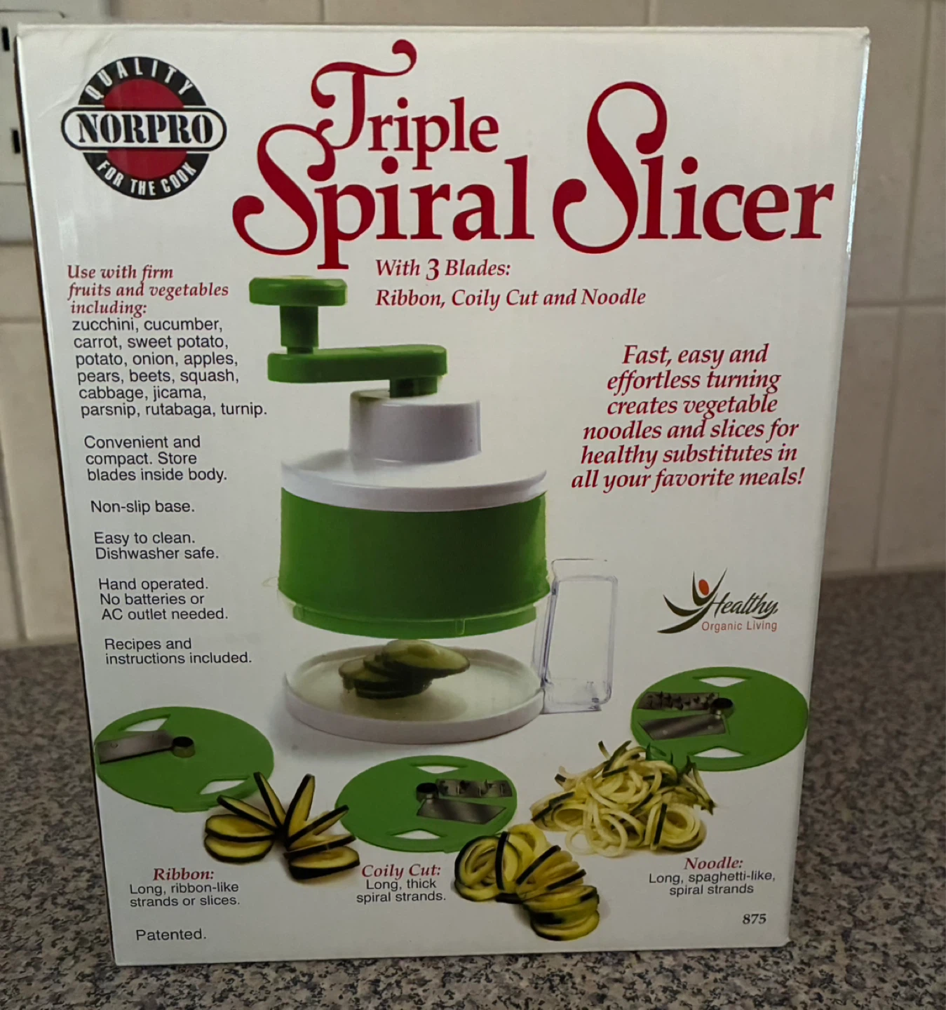 Norpro Triple Spiral Slicer with 3 Blades - photo 4