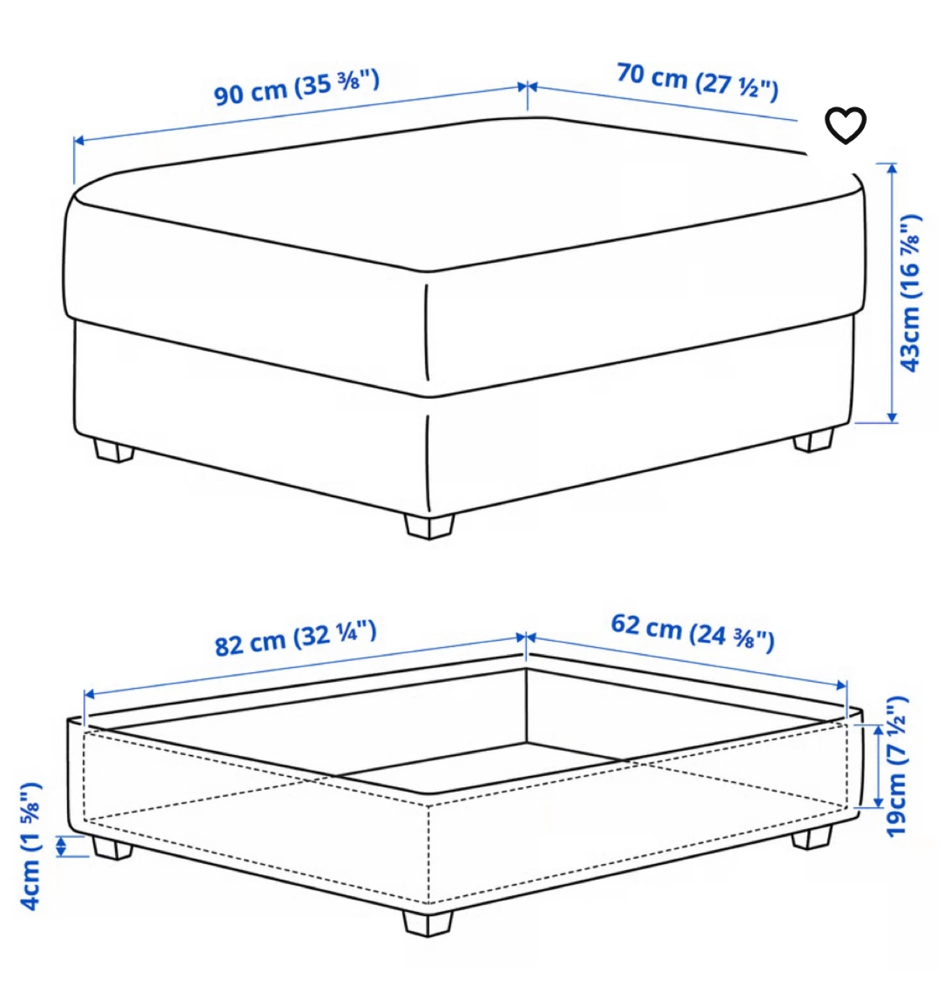 IKEA KIVIK Love-Seat Sofa - Grey - photo 5