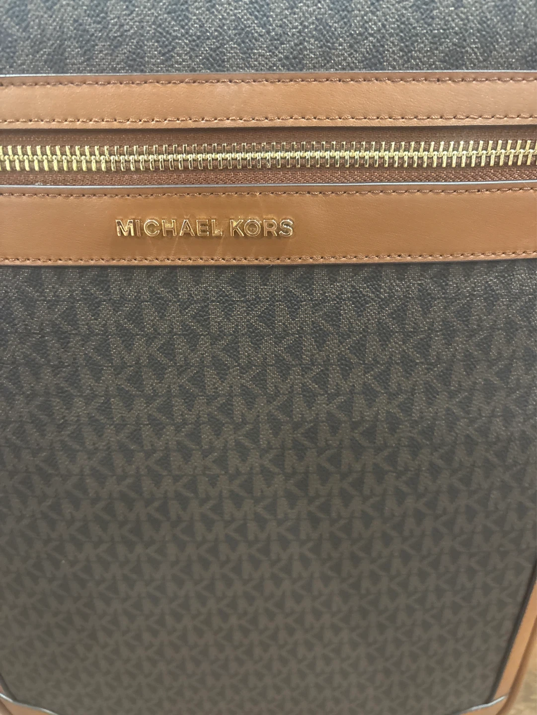 New Michael Kors Monogram Rolling Suitcase - photo 3