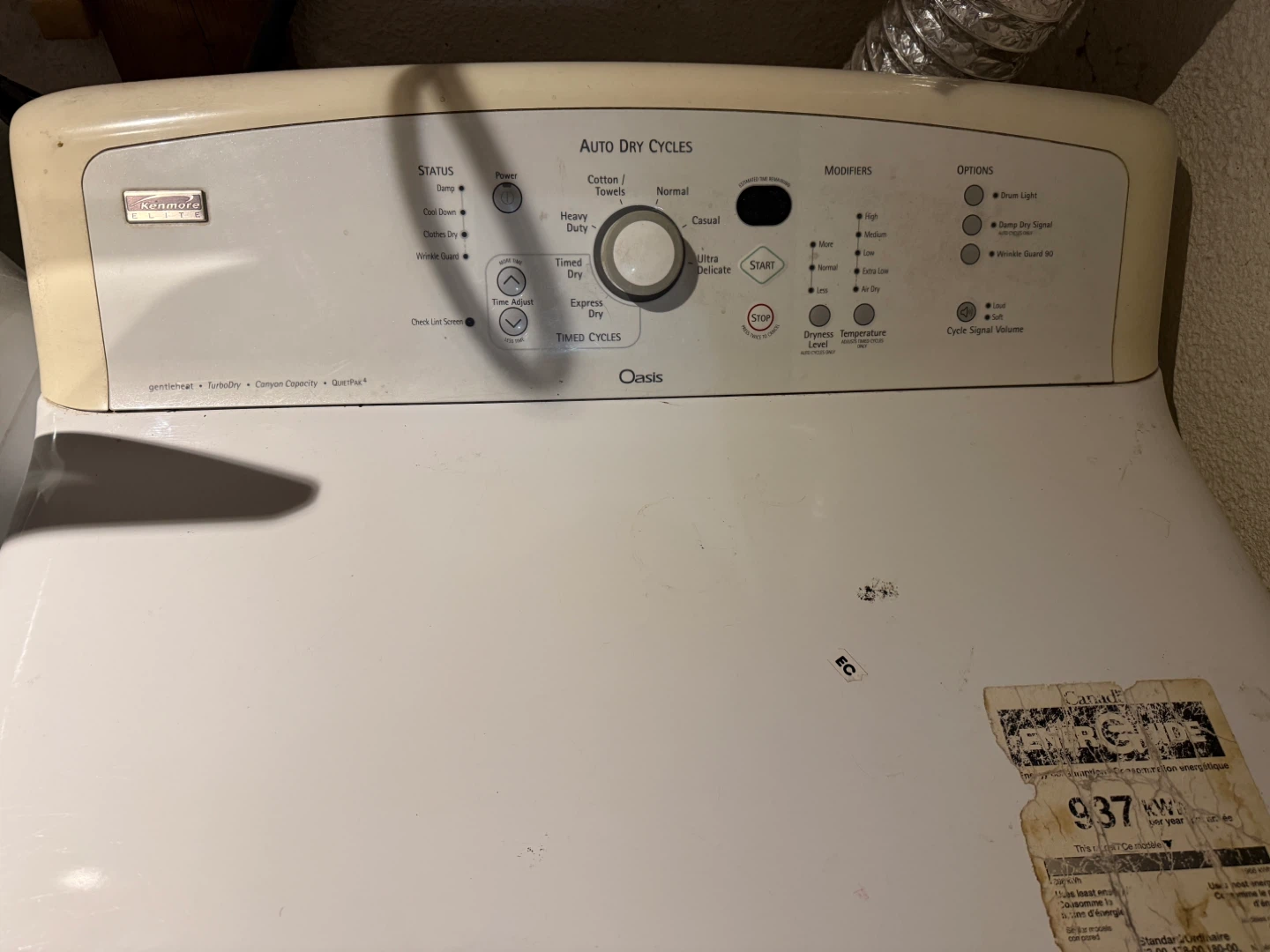 Kenmore Oasis Dryer on curb - photo 2
