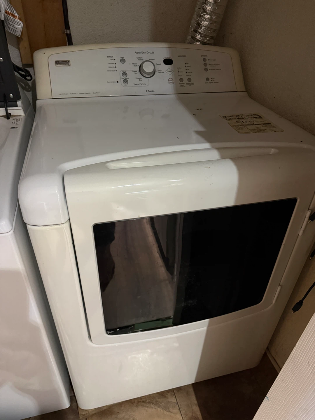 Kenmore Oasis Dryer on curb