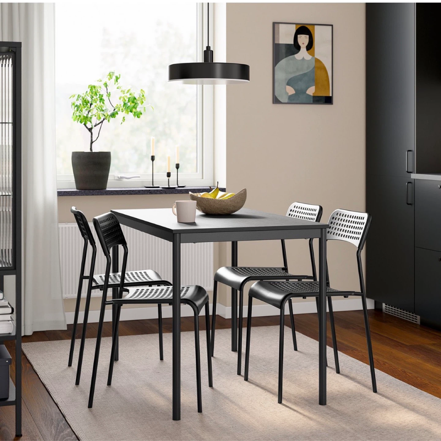 IKEA Sandsberg Dining Table Set - Black - photo 2