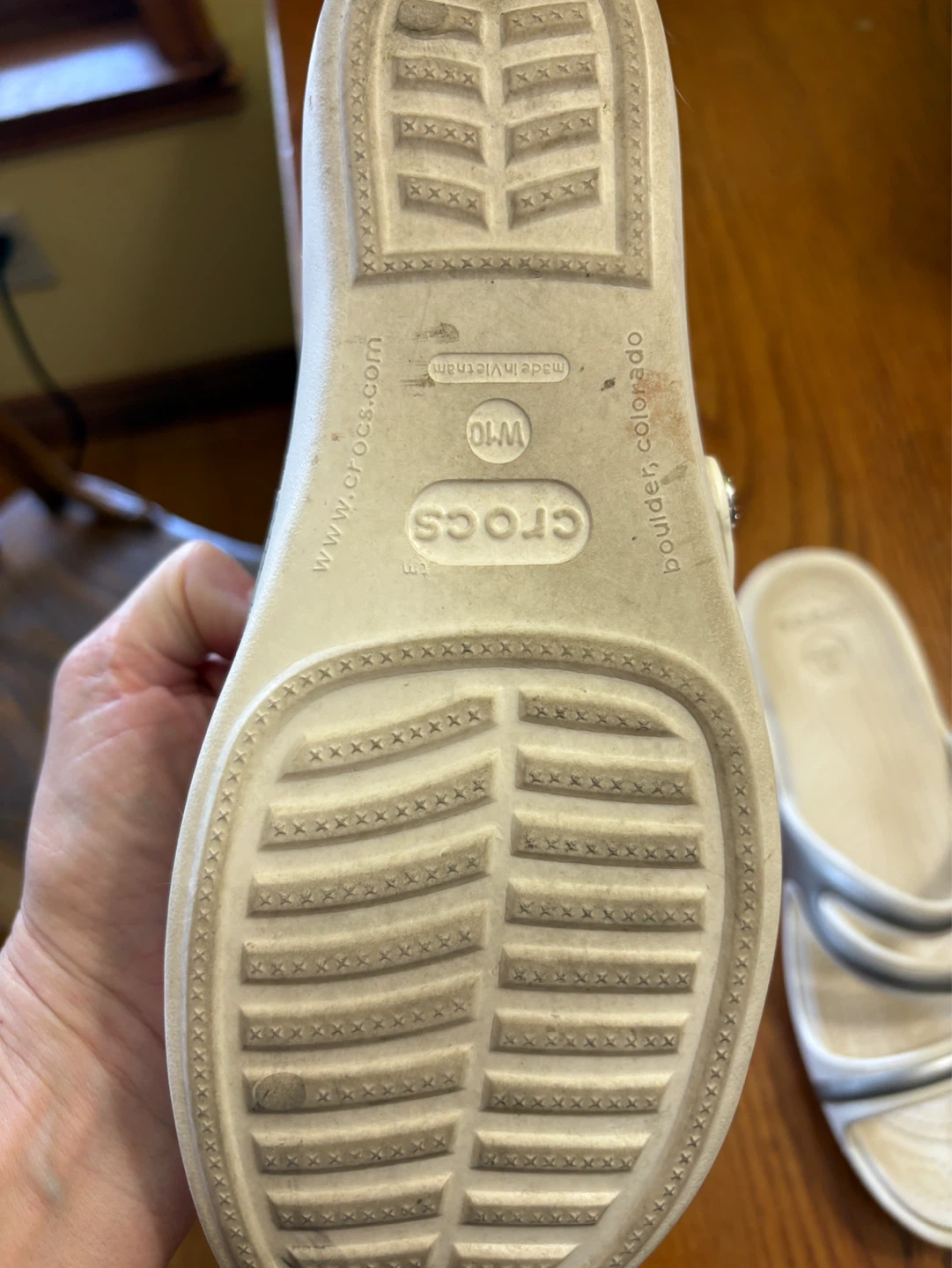 Crocs Women's Size W10 Sandals White/Silver - photo 4