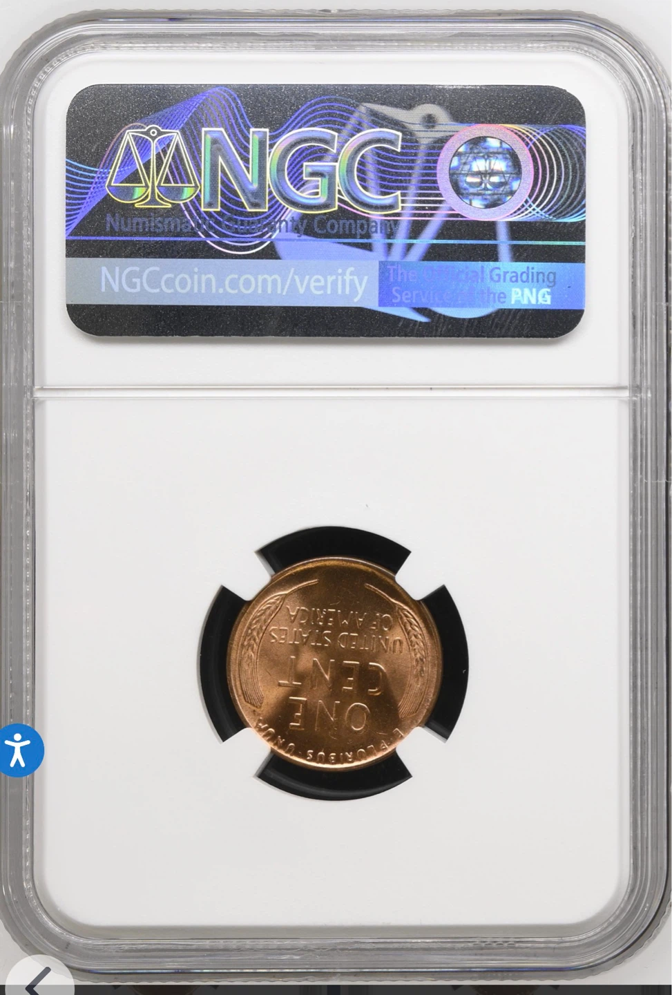 1941 Lincoln Wheat Penny MS 66 RD NGC Graded - photo 2