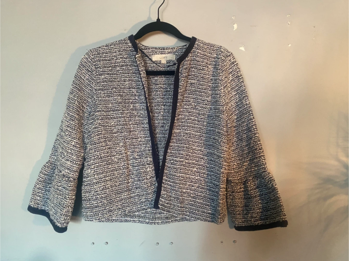 LOFT Tweed Open Front Blazer - photo 3