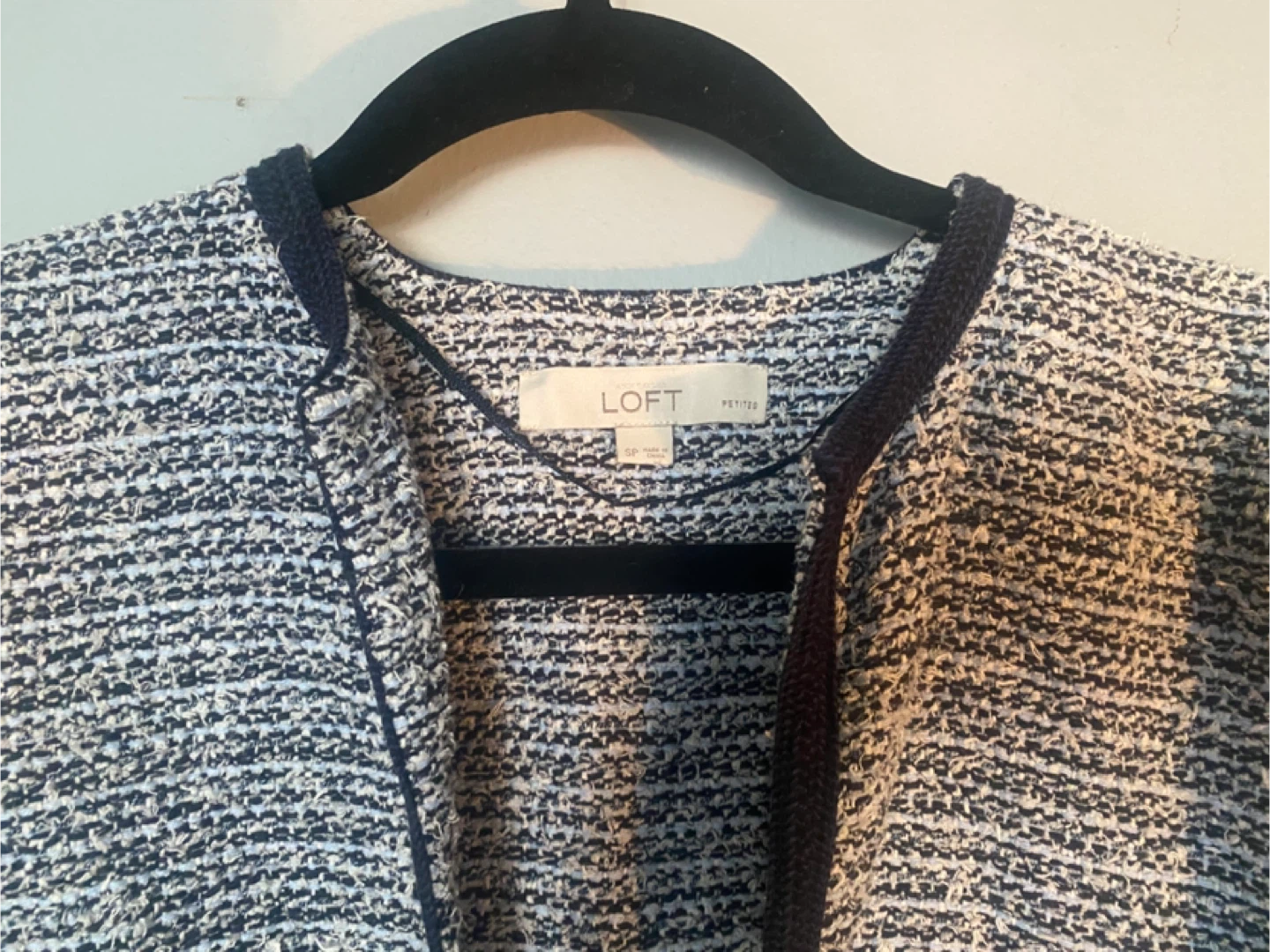 LOFT Tweed Open Front Blazer - photo 4