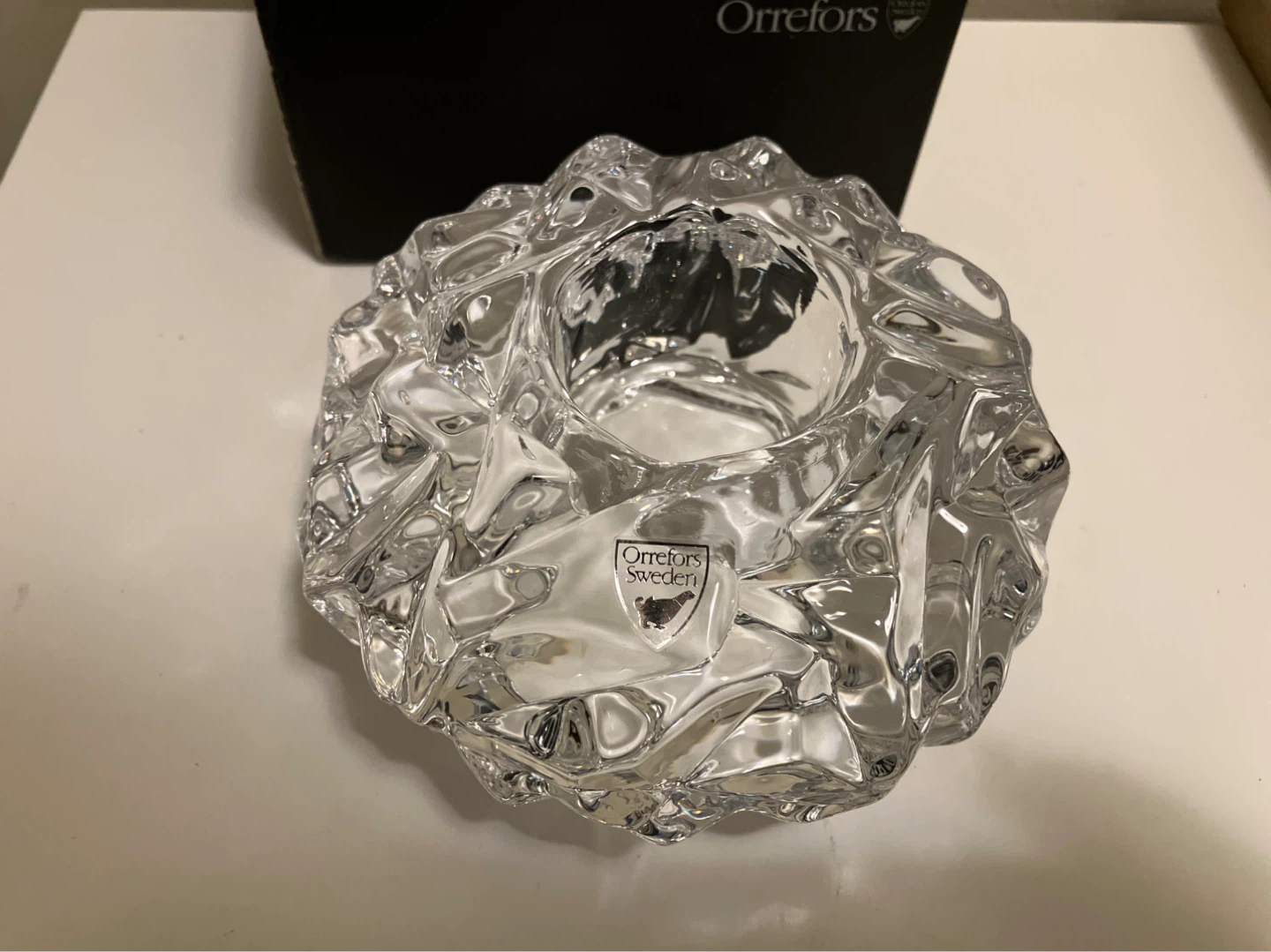 Orrefors Sweden Crystal Votive Candle Holder - photo 2