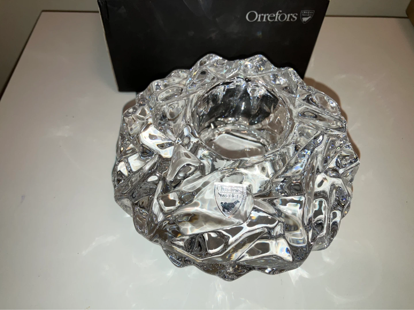 Orrefors Sweden Crystal Votive Candle Holder - photo 3
