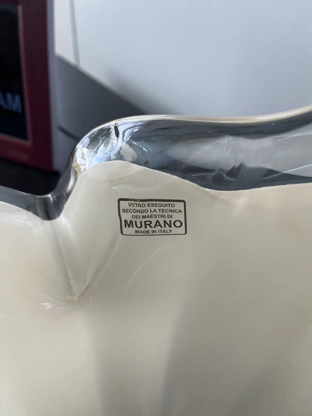 Murano Glass Art Bowl - Cream - photo 4