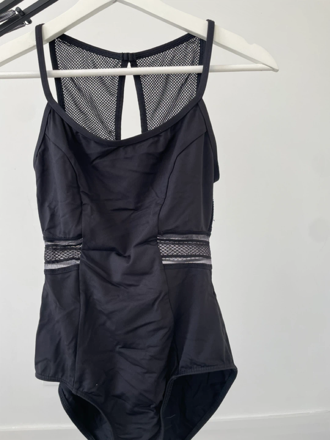 Lulli Dancewear Black Mesh Leotard - Medium