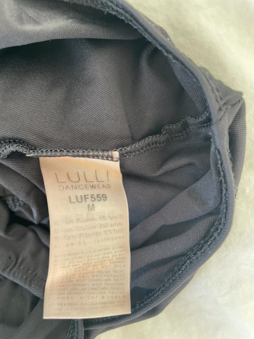 Lulli Dancewear Black Mesh Leotard - Medium - photo 4