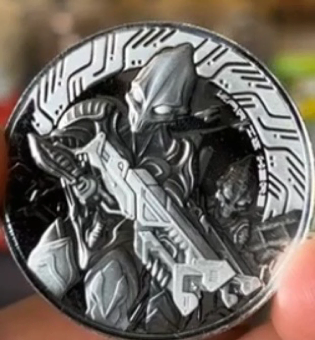 2024 1 oz pure silver Samoa Alien Coin Scottsdale limited - photo 2