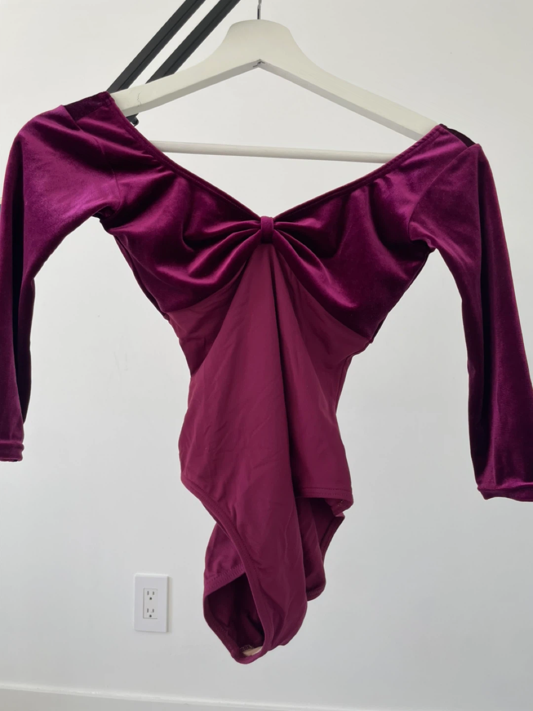 eBalletShop Velvet Long Sleeve Leotard - Size S - photo 3