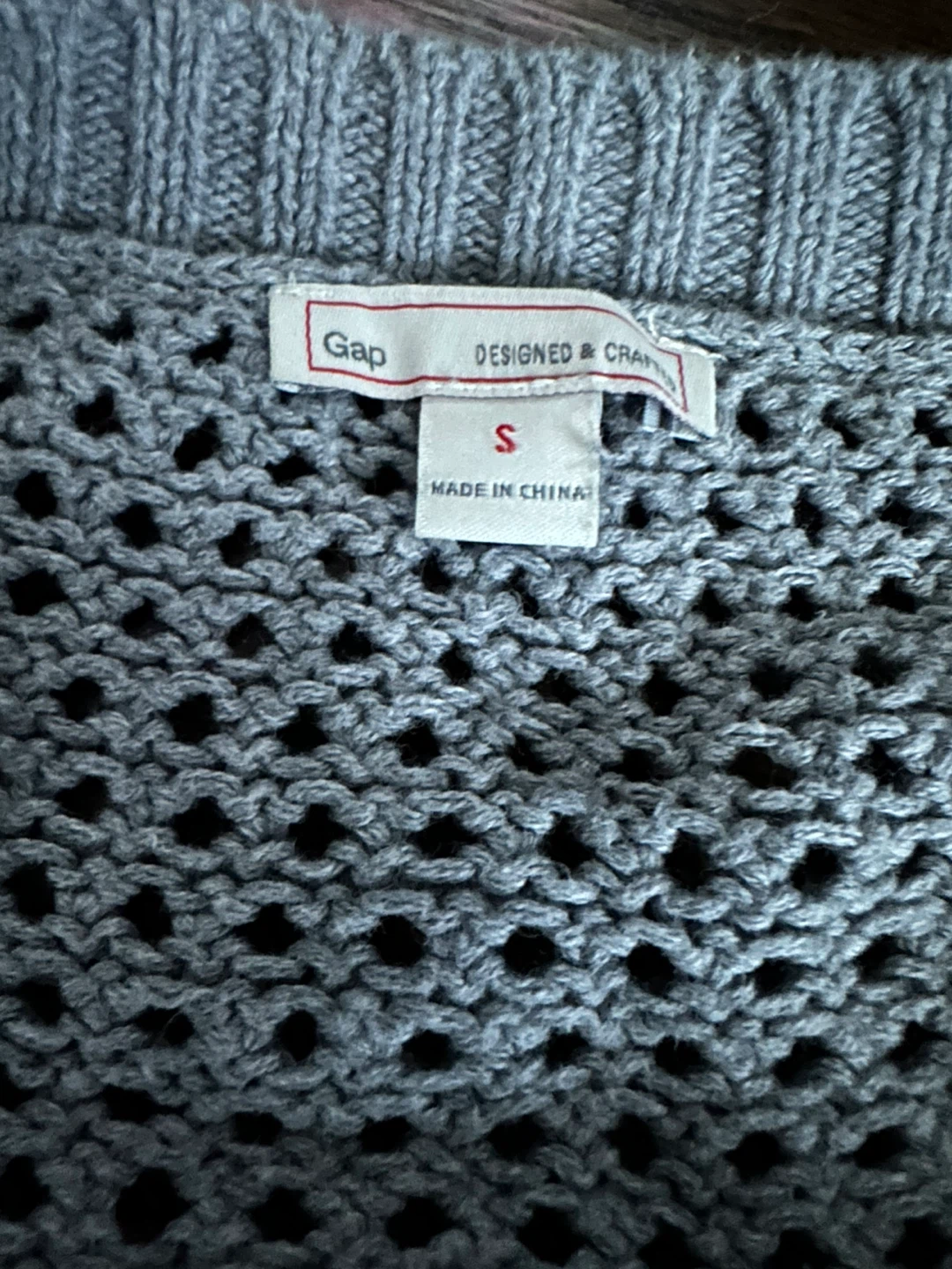 Gap Gray Knit Cardigan Sweater Size S - photo 2
