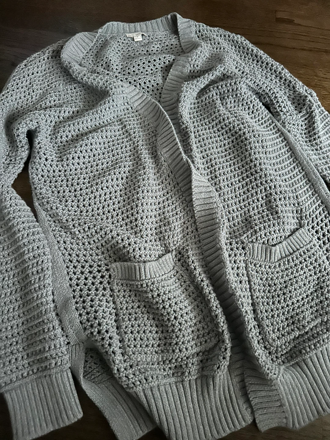 Gap Gray Knit Cardigan Sweater Size S