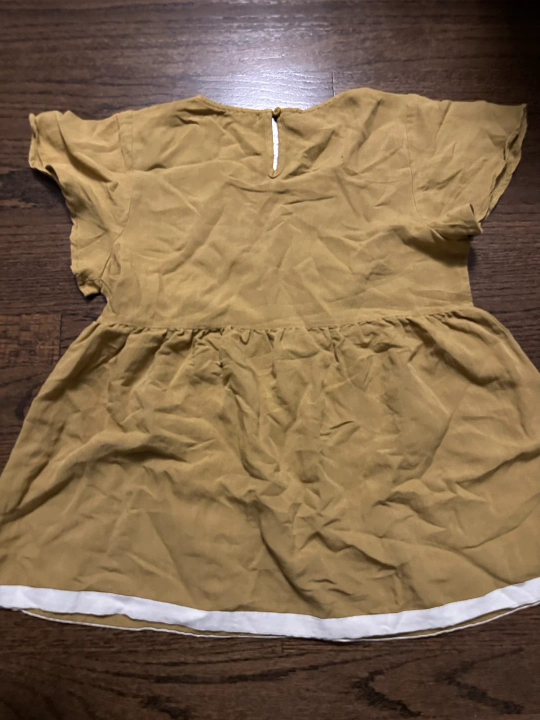 POLAGRAM Women's S/P Mustard Yellow Embroidered Top - photo 3