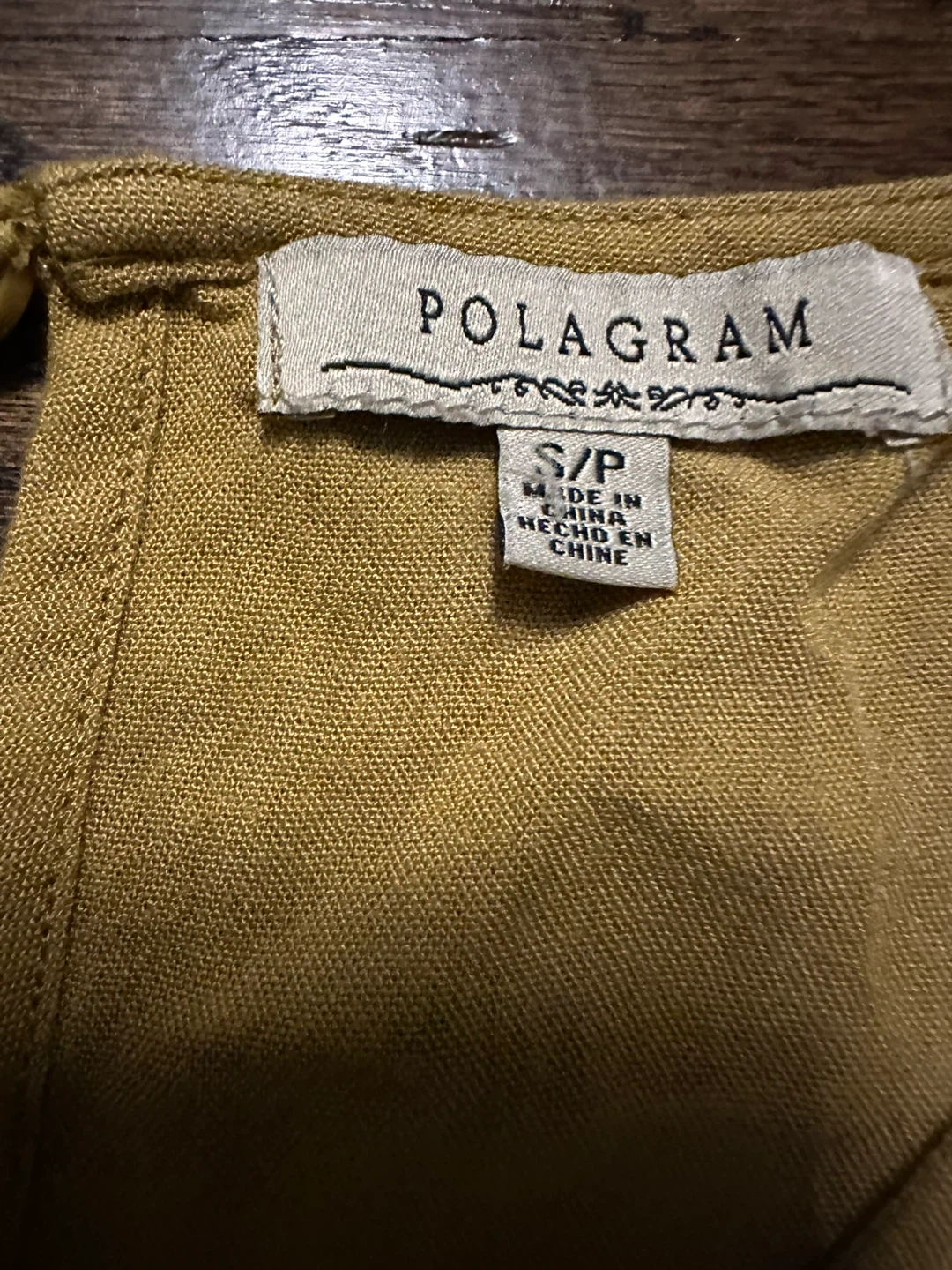 POLAGRAM Women's S/P Mustard Yellow Embroidered Top - photo 2