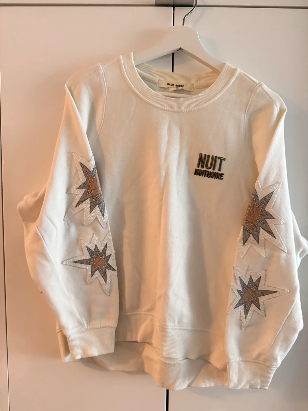 BASIC HOUSE Cream "Nuit" Sweatshirt