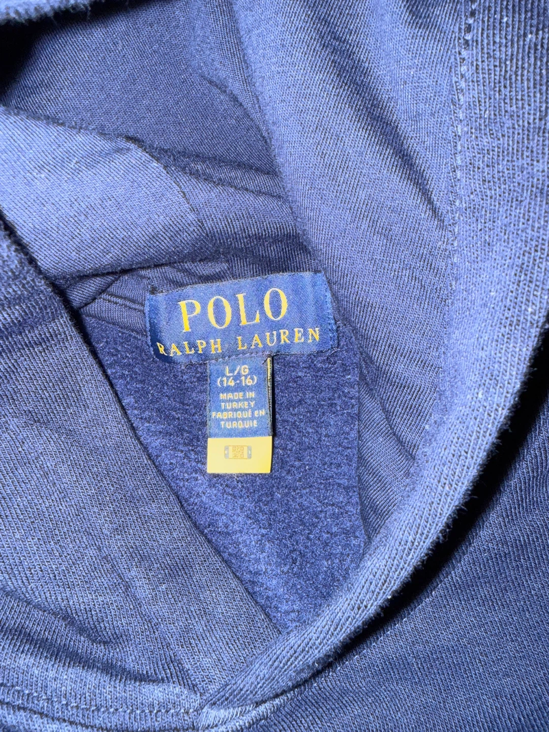 Polo Ralph Lauren Navy Blue Polo Bear Hoodie L/G (14-16) - photo 2