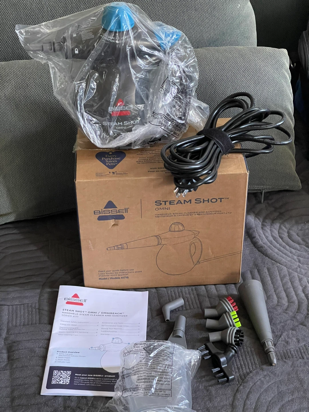 Bissell Steam Shot Omni Handheld Steam Cleaner and Sanitizer
