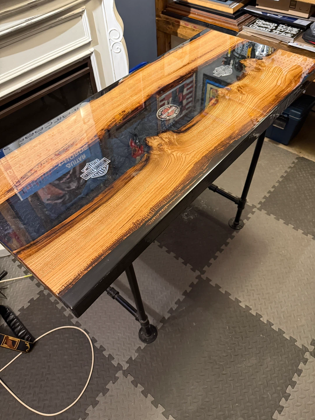 Harley-Davidson Live Edge Epoxy Desk/Table - photo 2