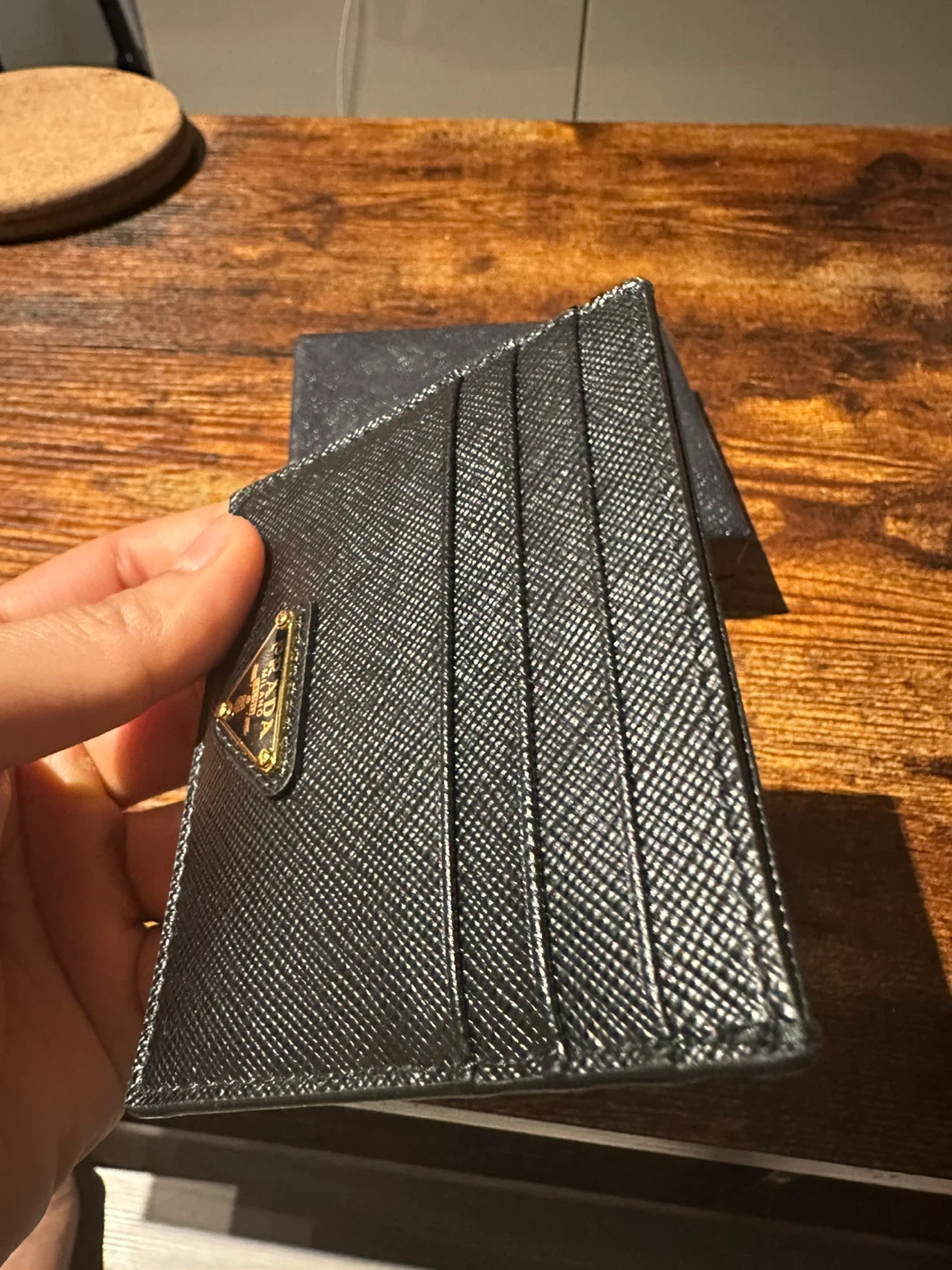 Prada Black Leather Card Holder - photo 3