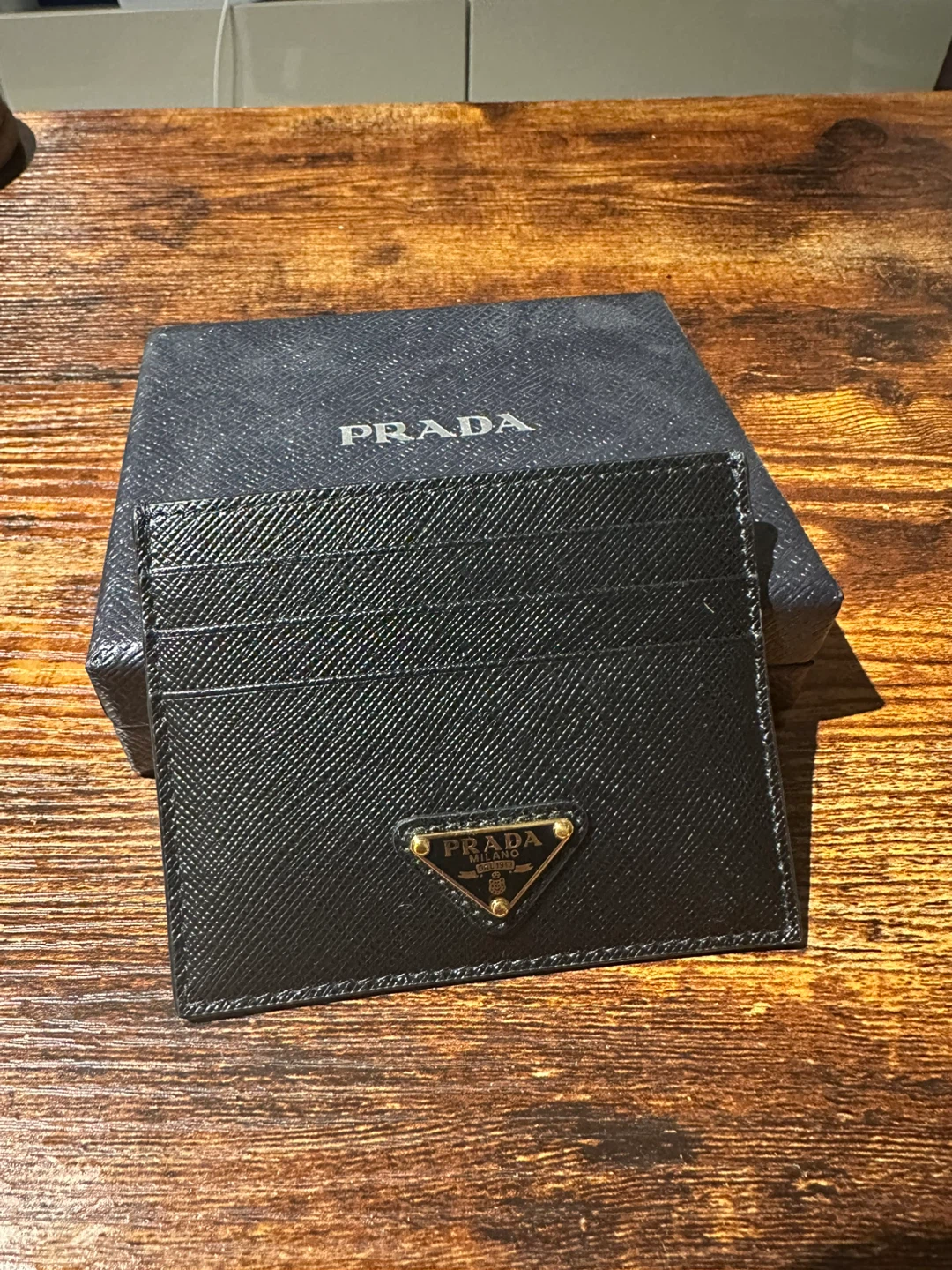 Prada Black Leather Card Holder - photo 2