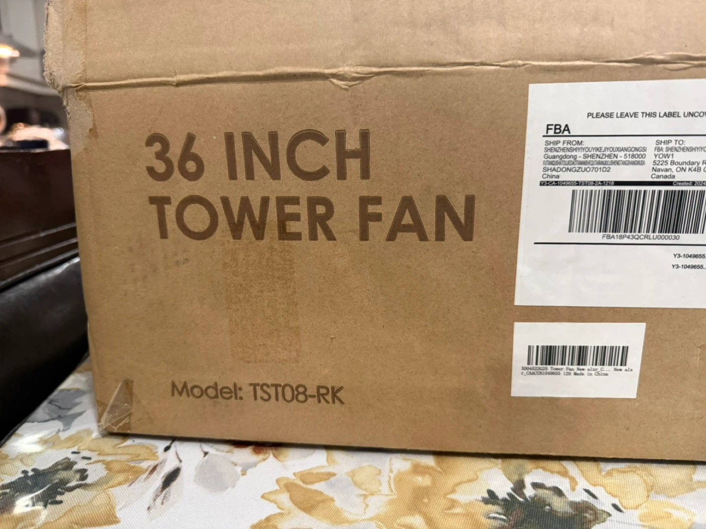 36 Inch Tower Fan - TST08-RK - photo 3