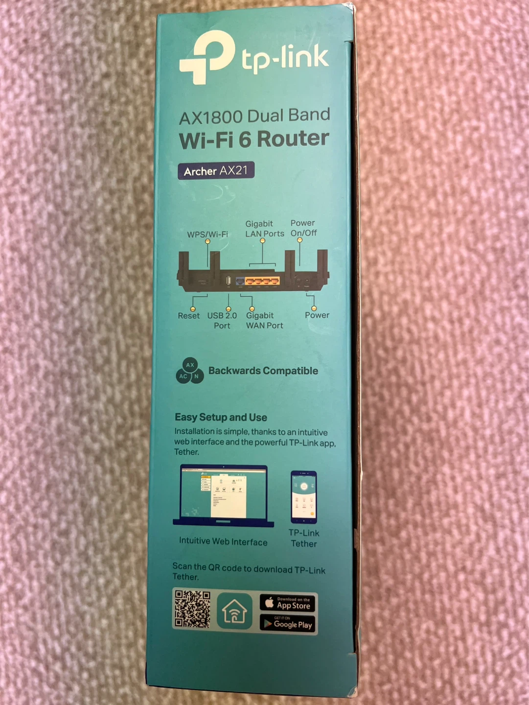 TP-Link AX1800 Dual Band Wi-Fi 6 Router Archer AX21 - photo 3