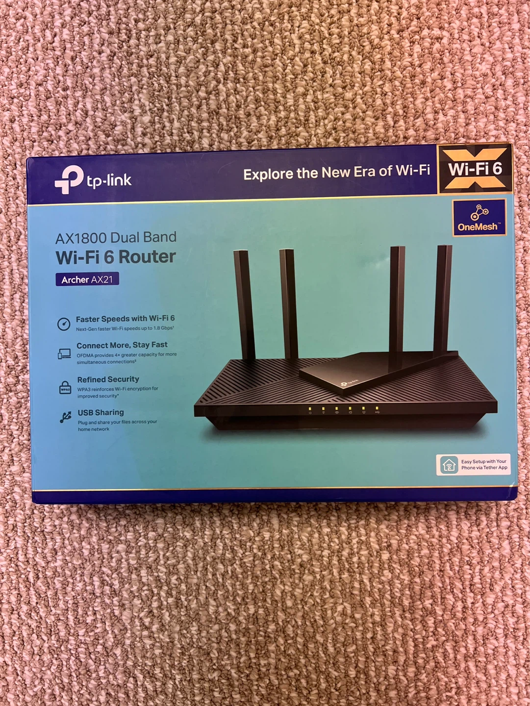 TP-Link AX1800 Dual Band Wi-Fi 6 Router Archer AX21