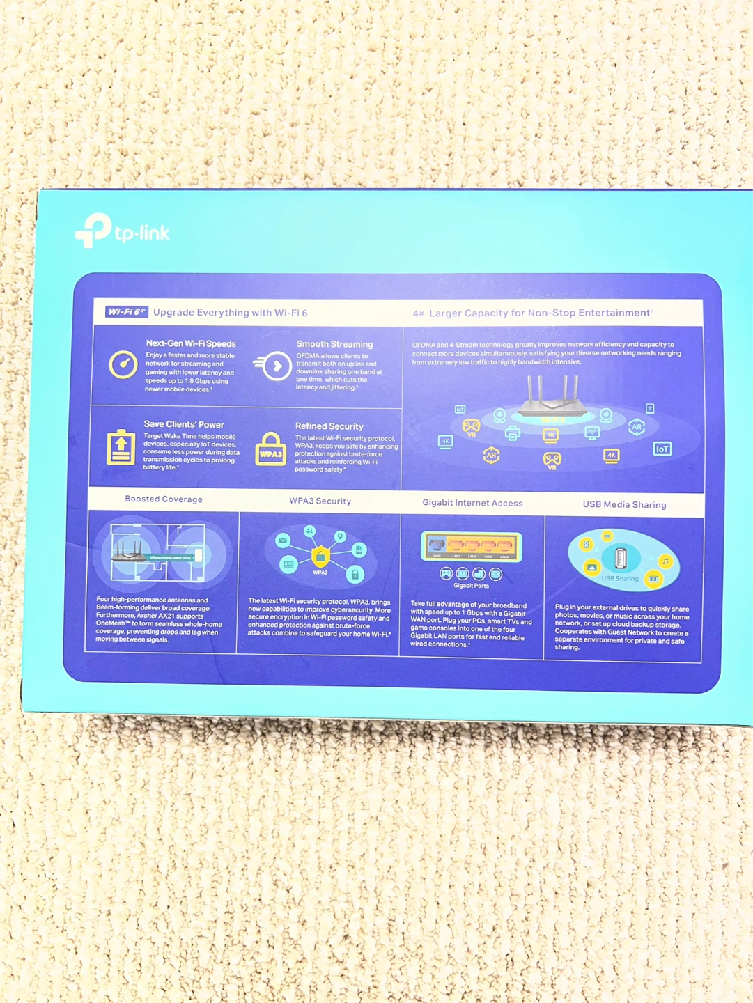 TP-Link AX1800 Dual Band Wi-Fi 6 Router Archer AX21 - photo 2
