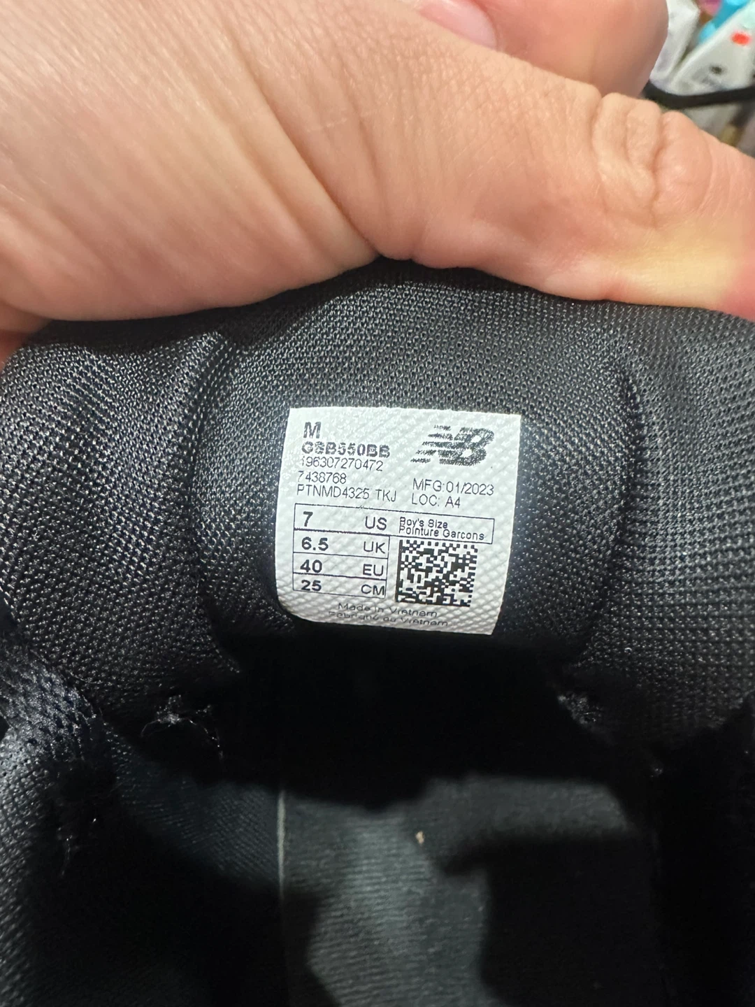 New Balance 550 Black Leather Sneakers - photo 2