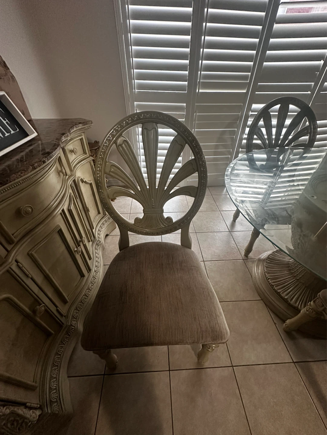 Dining Set Chairs and Glass Table - photo 2