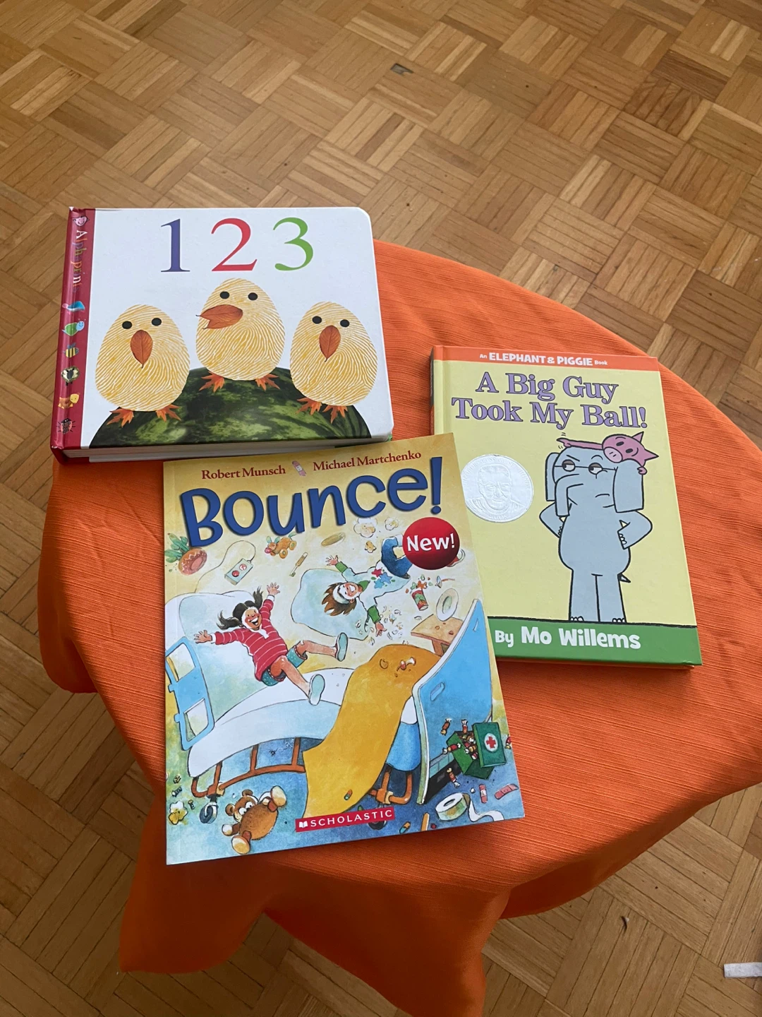 3 Children's Books: 123, Bounce!, A Big Guy Took My Ball!