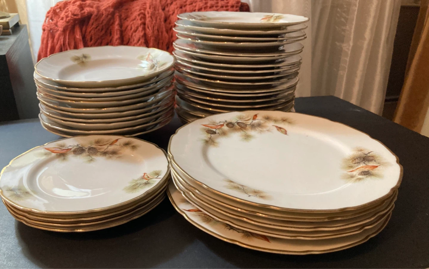 Pine Tree Fine Translucent China Plates - photo 2