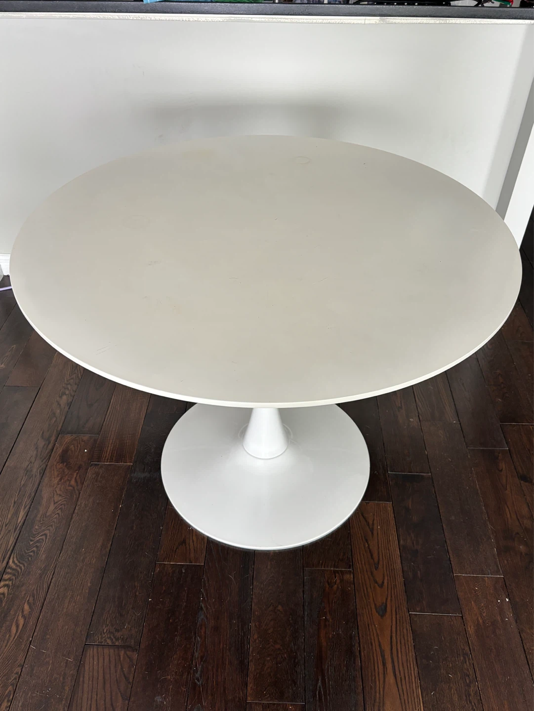 White Round Dining Table