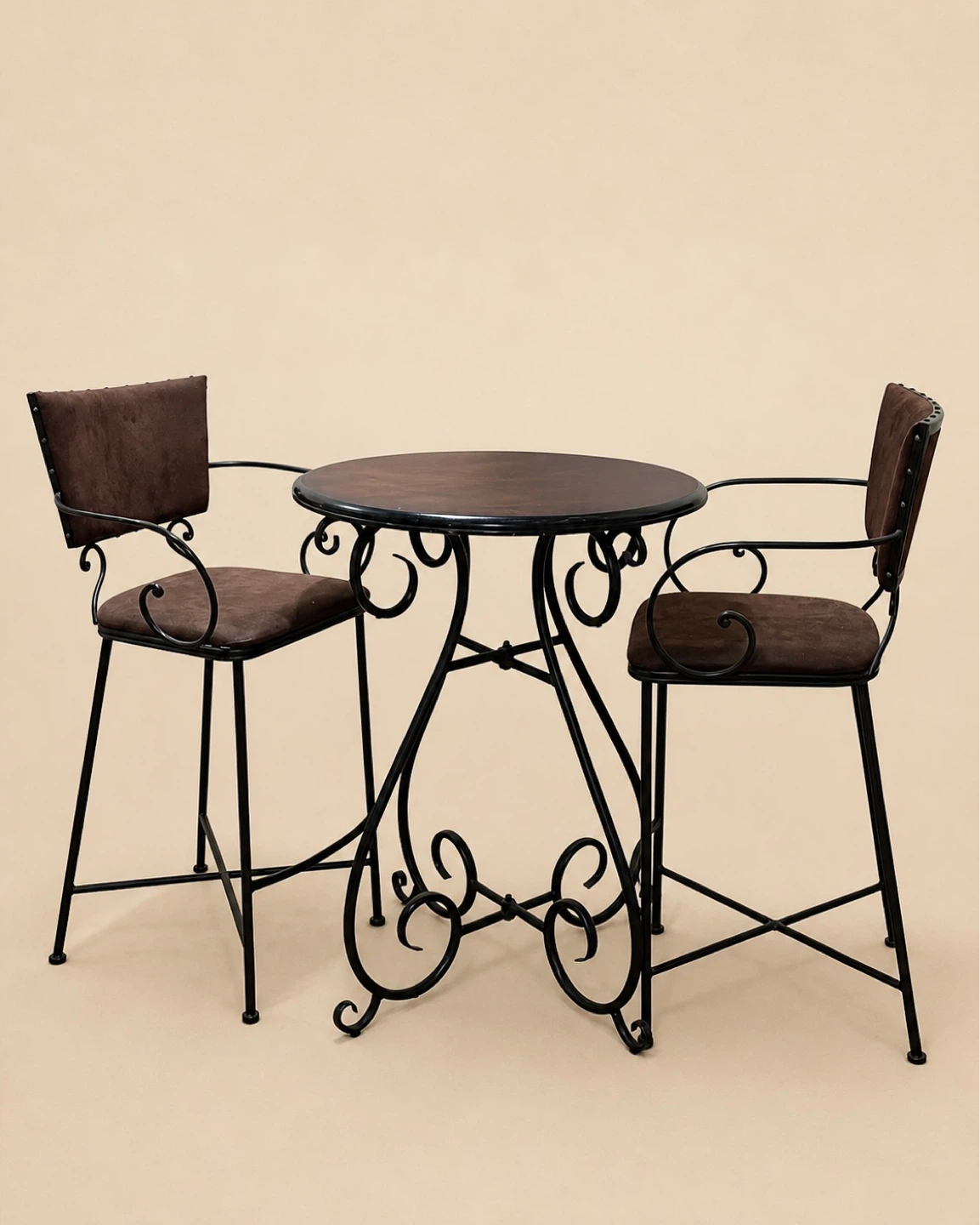 Pier 1 Chesington Round Bistro Table and 2 Bar Stools Set