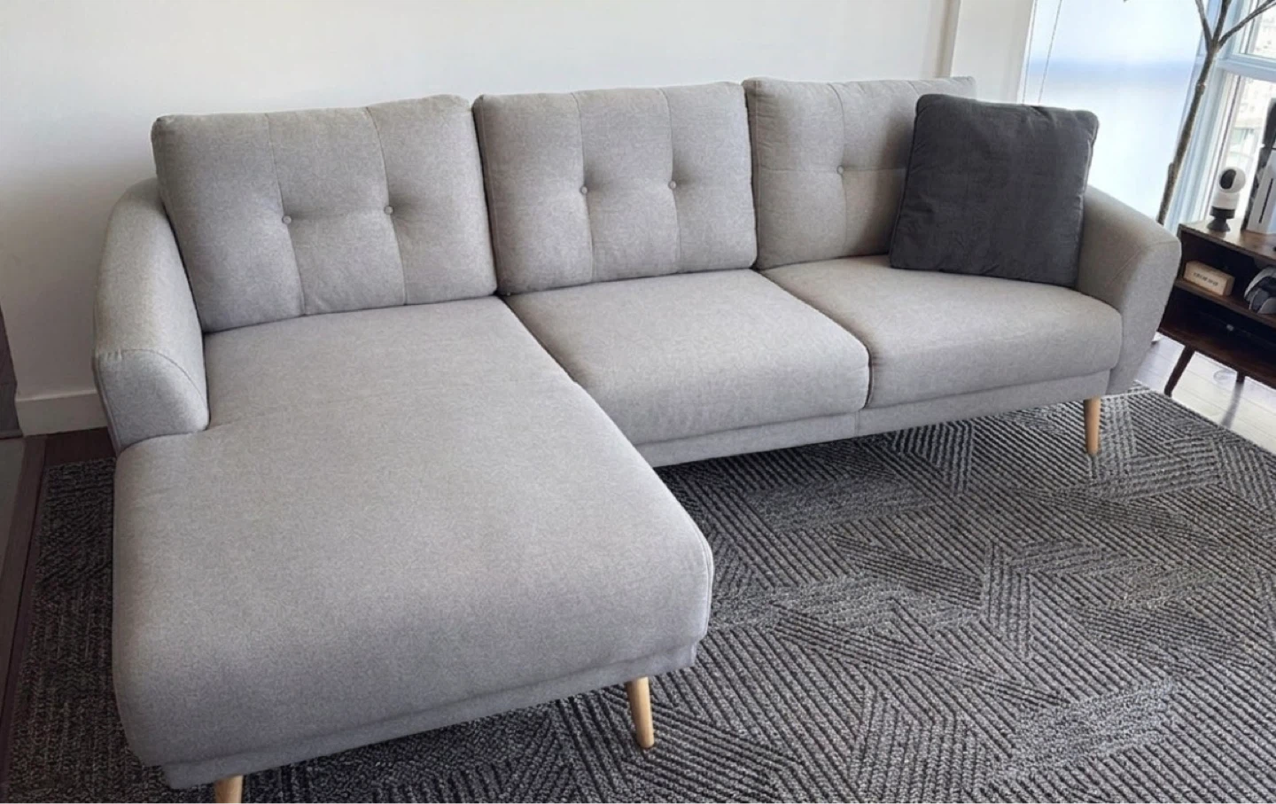 Grey Sectional Sofa - photo 3