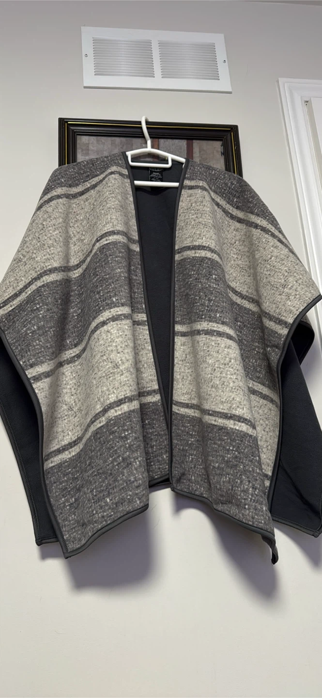 Striped Poncho Cape